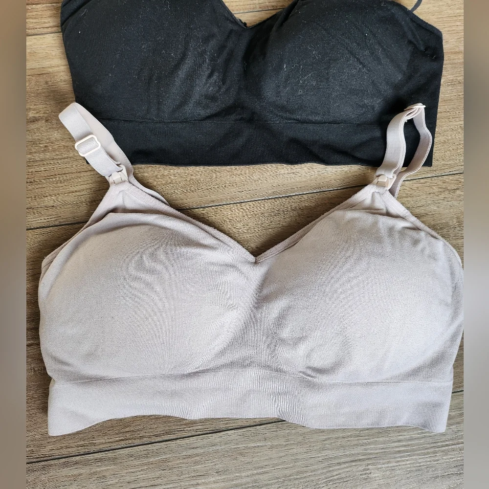 Set of 3 Auden Nursing Snap down bras Size medium - Picture 3 of 14